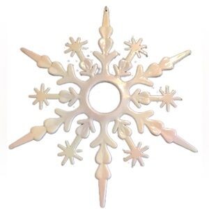 Elegant Cream Snowflake Ornament